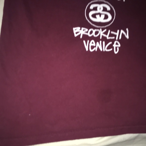 Burgundy Stüssy world tour t-shirt - Picture 6 of 6